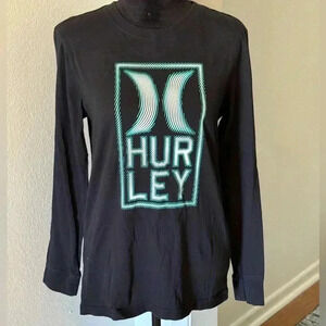 Hurley Black Long Sleeve Graphic T-Shirt